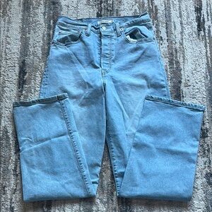 Levi's Light Blue Ribcage Straight Jeans